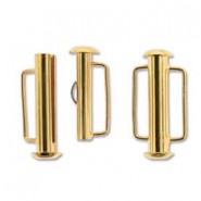 Metal magnetic slide clasp 21,5mm Gold